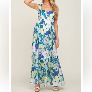 Floral EE Maxi Dress with Cut-Outs